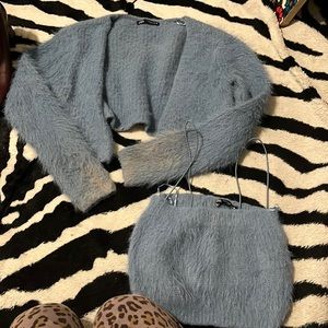 Tube top and sweater set